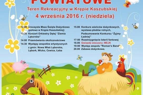 4 września Dożynki Powiatowe w Krępie Kaszubskiej