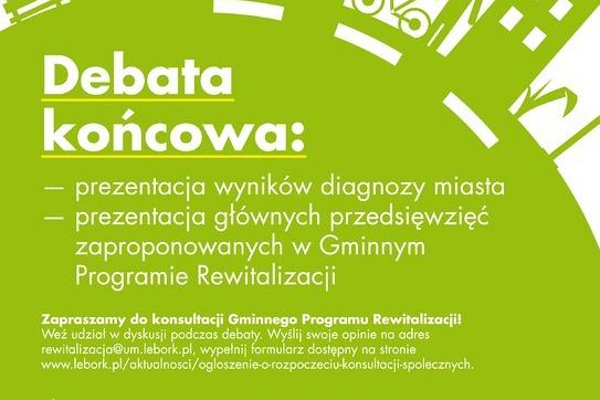 9 listopada debata końcowa w sprawie rewitalizacji 