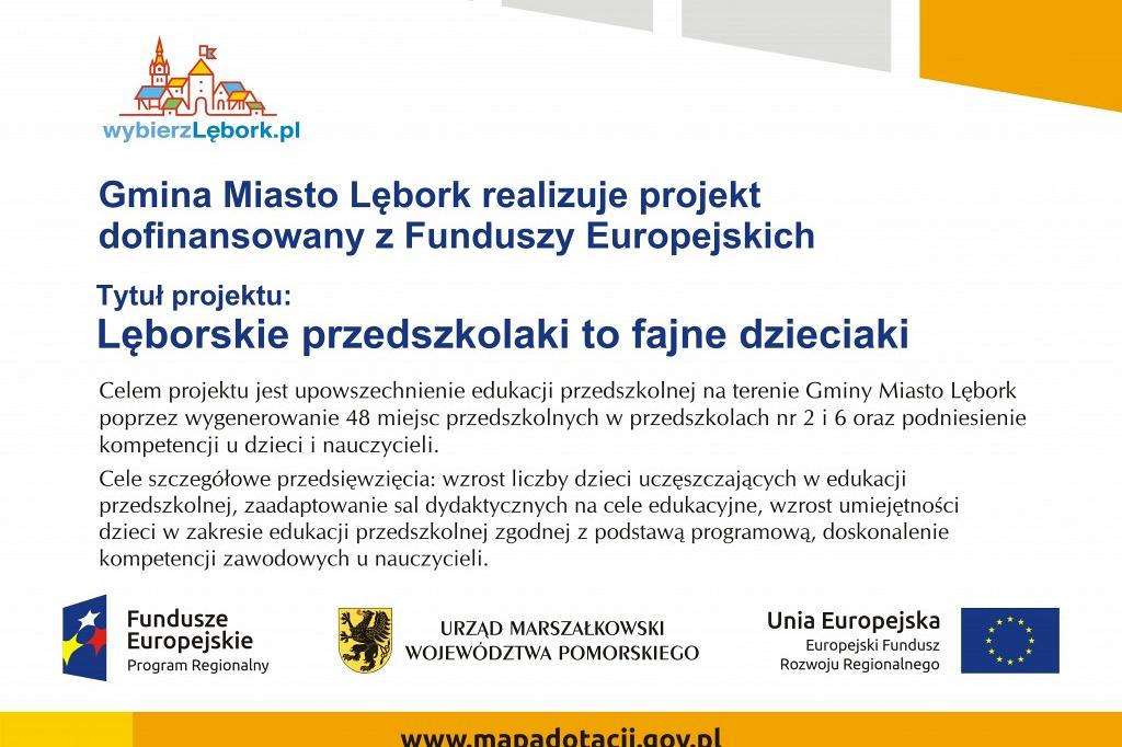 Rekrutacja do nowych grup przedszkolnych w projekcie 