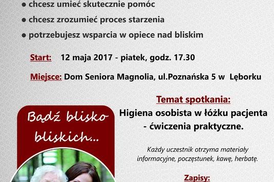 Bezpłatne warsztaty dla opiekunów, rodziny, bliskich, wolontariuszy - Dom Seniora Magnolia