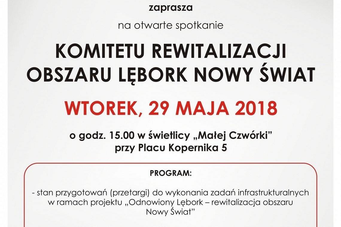Rewitalizacja Lębork Nowy świat - otwarte spotkanie