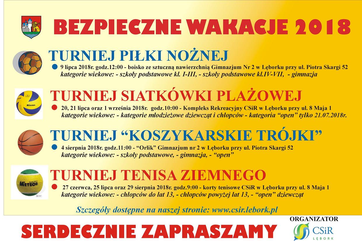 Bezpieczne Wakacje 2018 - Turniej Piłki Nożnej