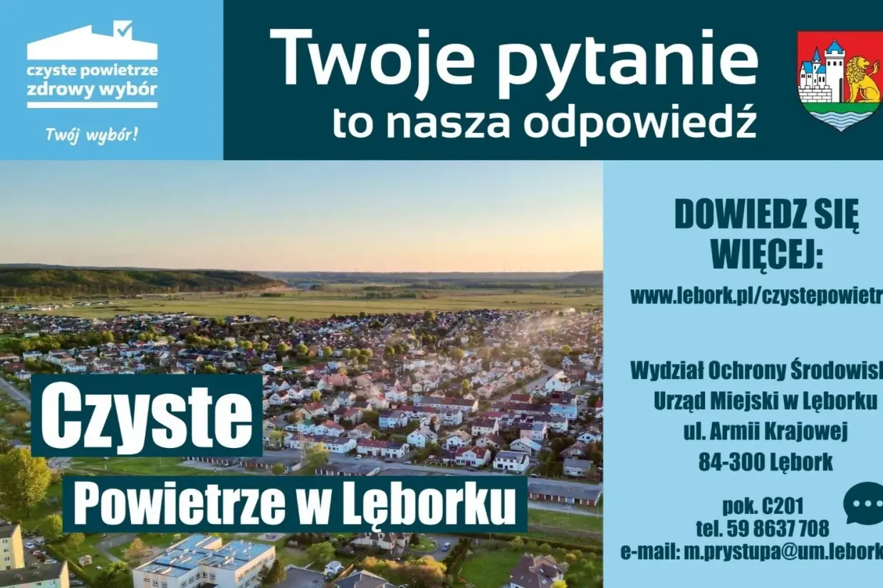 Pożegnaj kopciucha – skorzystaj z dotacji! Miasto Lębork wspiera program „Czyste Powietrze”