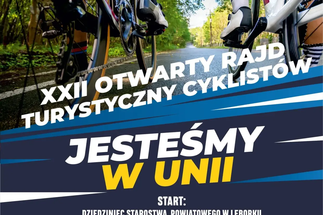 Lębork rusza w trasę – 1 maja rajd rowerowy i piknik „Jesteśmy w Unii”