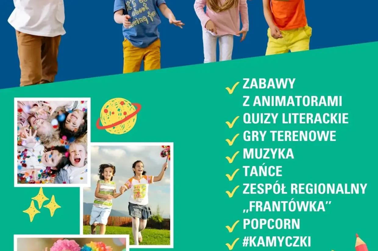 Wielka literacka zabawa pod chmurką - biblioteka zaprasza na piknik