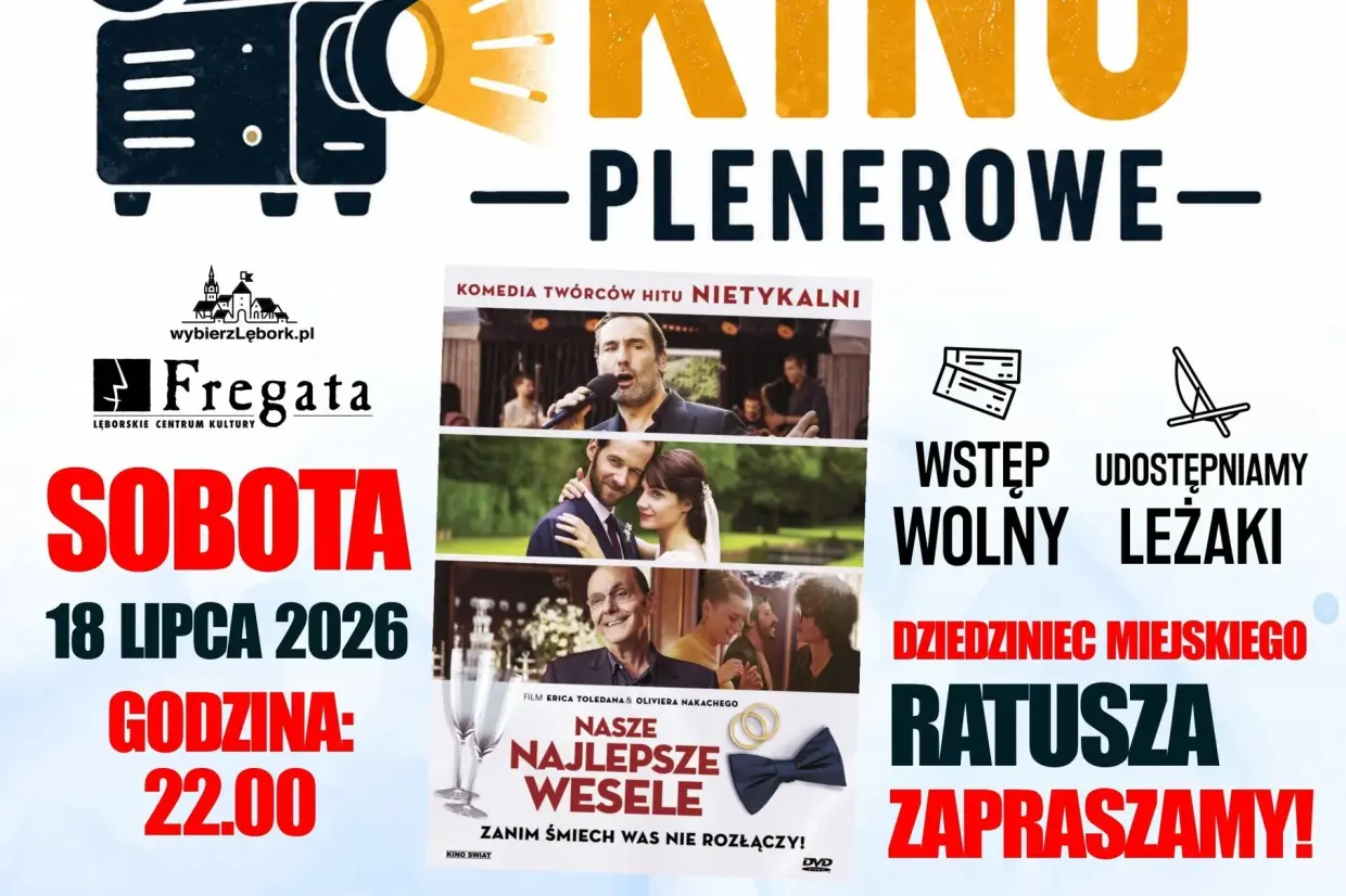 Zapraszamy na wieczór filmowy na dziedzińcu ratusza