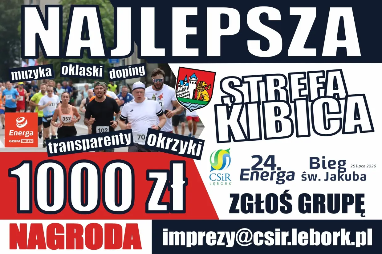24. Energa Bieg św. Jakuba - konkurs na najlepszą strefę kibica