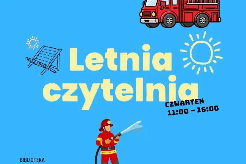 W czwartek zapraszamy do Letniej Czytelni pod chmurką