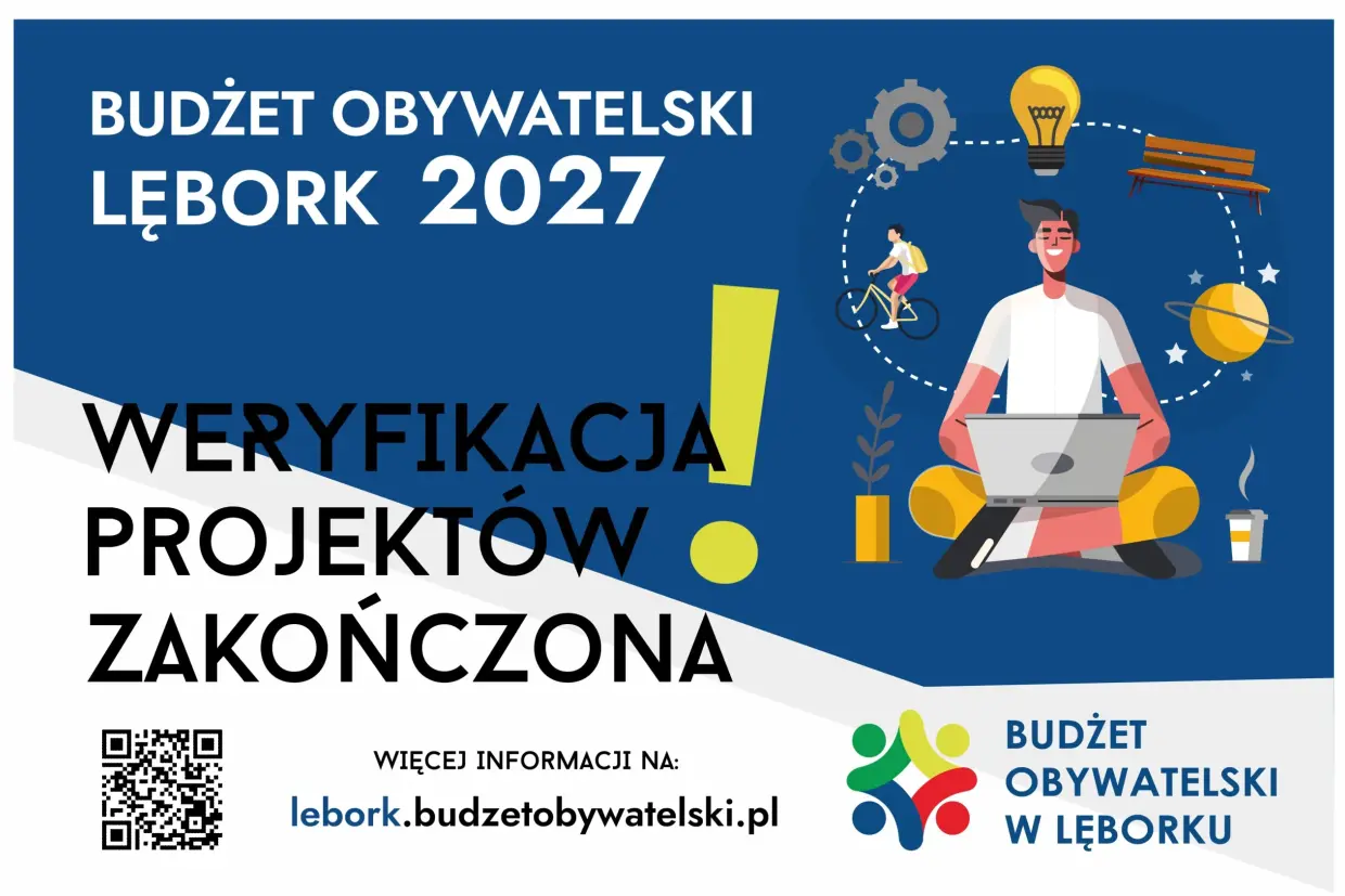Zakończona weryfikacja projektów Budżetu Obywatelskiego w Lęborku na rok 2027