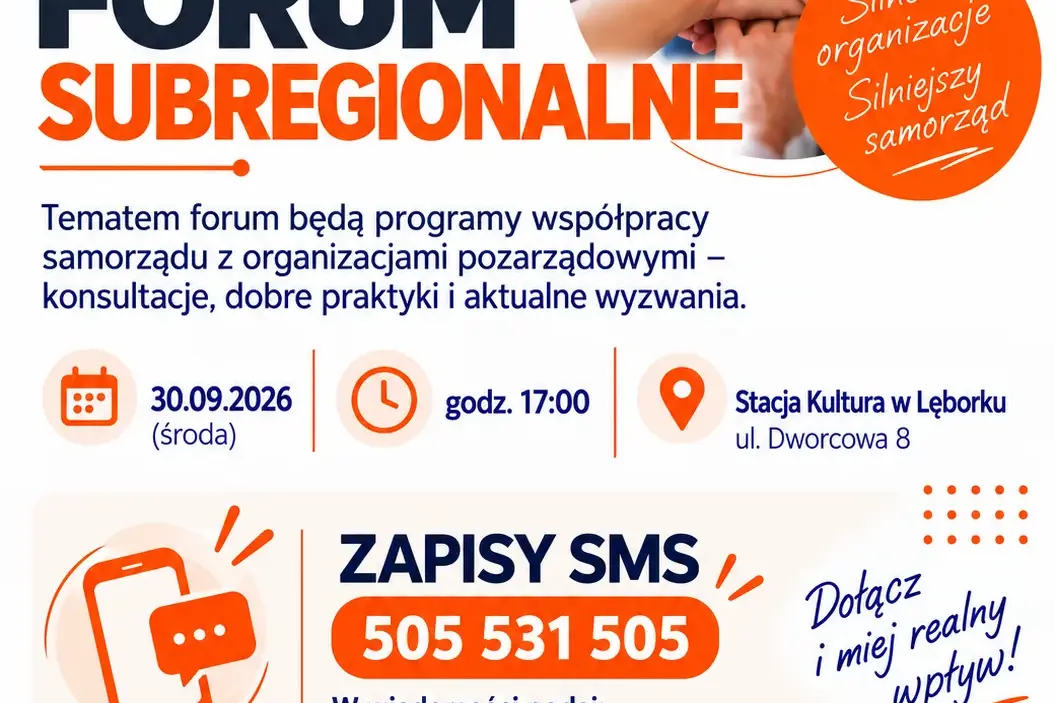Forum Subregionalne dla organizacji pozarządowych w Lęborku