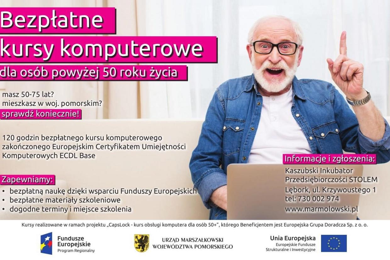 Inkubator Przedsiębiorczości zaprasza osoby 50+ na bezpłatne kursy komputerowe