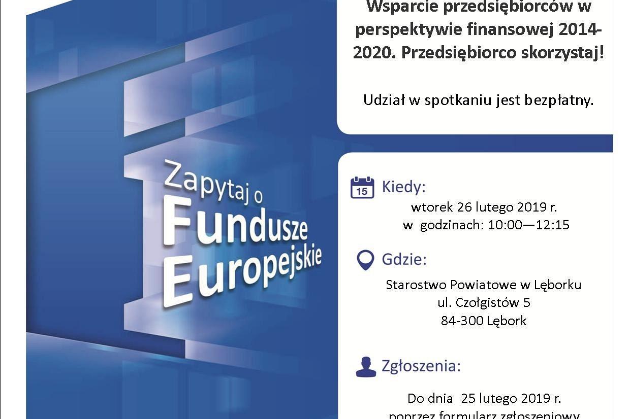 Spotkanie informacyjne – środki dla przedsiębiorców na rozwój