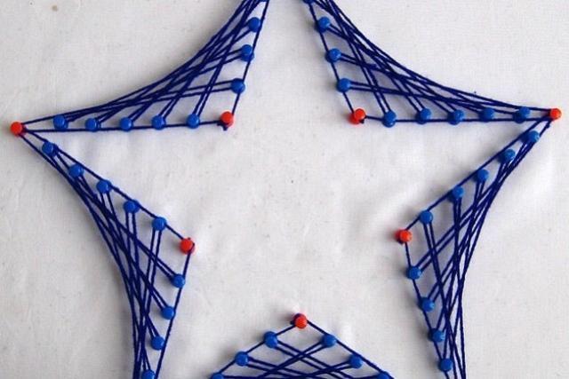 String art w bibliotece