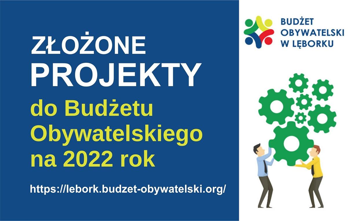 Projekty złożone do Budżetu Obywatelskiego na 2022 rok
