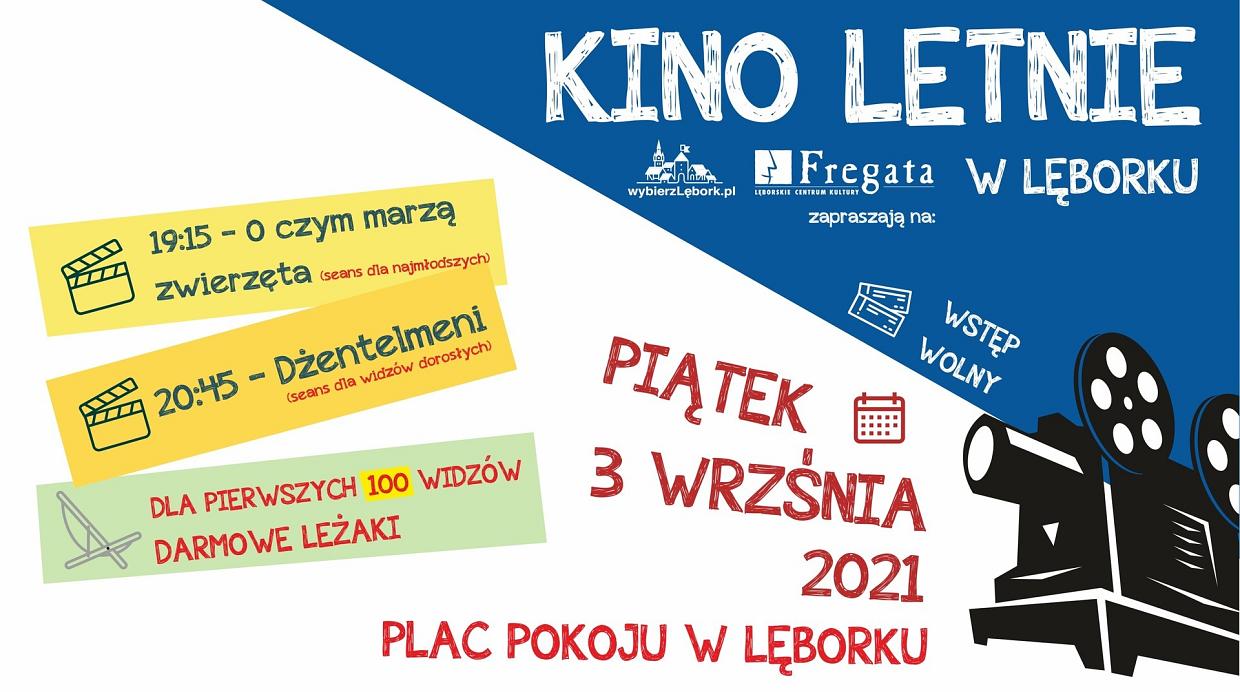 Kino letnie na Placu Pokoju już 3 września!