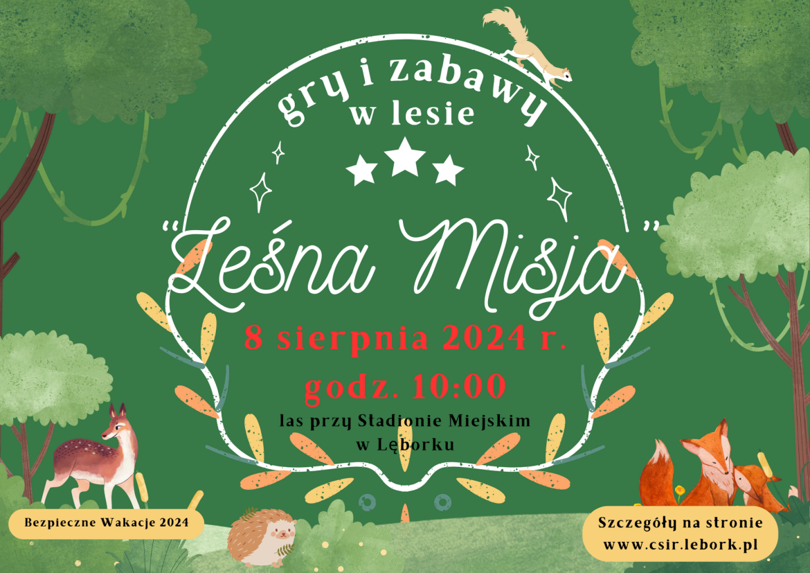 LEŚNA MISJA - Gry i zabawy w lesie!