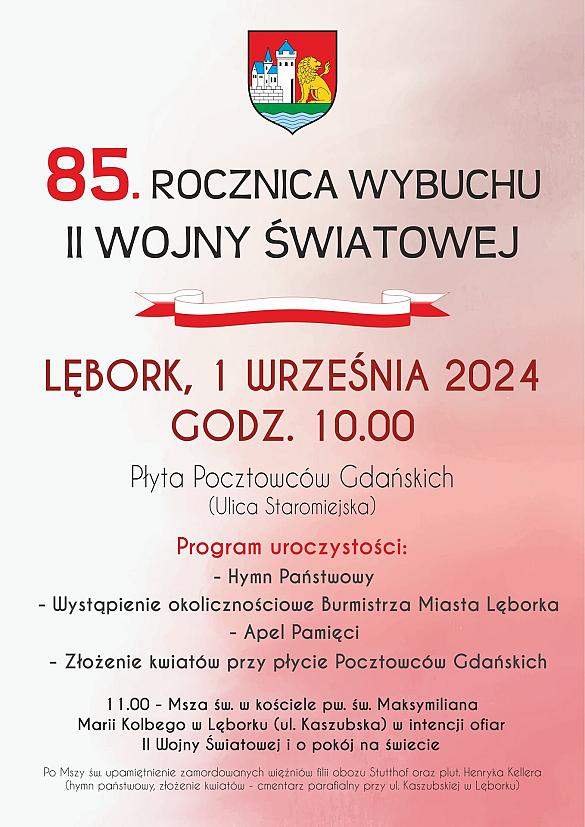 Obchody 85. rocznicy wybuchu II wojny światowej w Lęborku