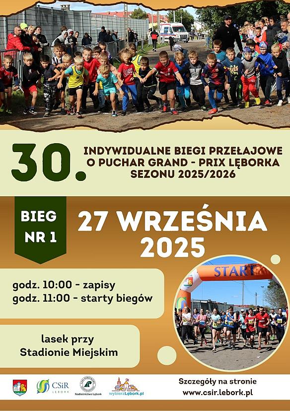 30. Edycja Indywidualnych Biegów Przełajowych o Puchar Grand Prix Lęborka