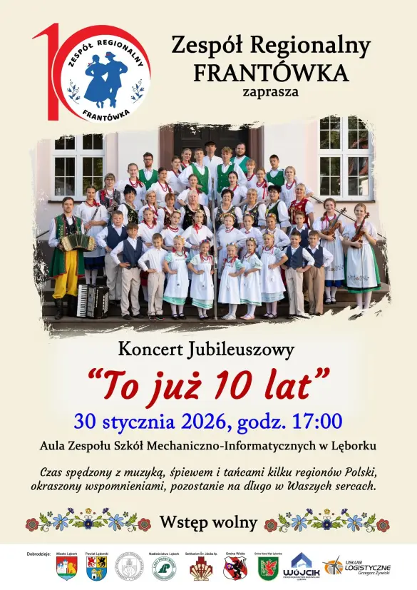 Jubileuszowy koncert Zespołu Regionalnego Frantówka już jutro w Lęborku
