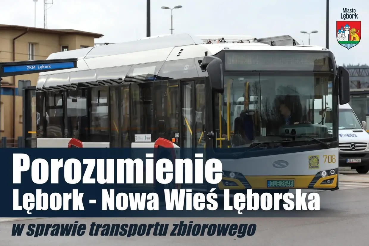 260 tys. zł na transport zbiorowy. Miasto Lębork i Gmina Nowa Wieś Lęborska podpisały porozumienie