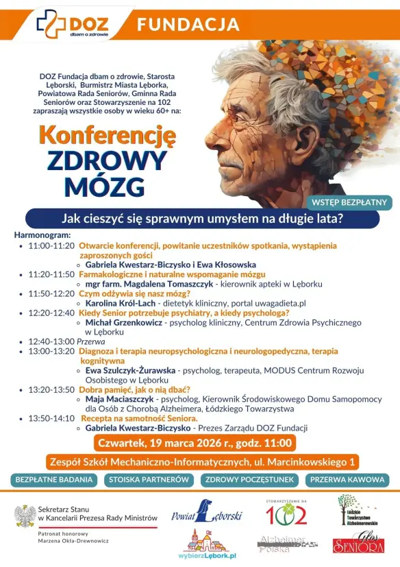 Aktywny umysł, lepsze życie – zaproszenie na konferencję o zdrowiu mózgu