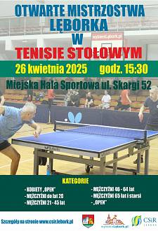 Otwarte Mistrzostwa Lęborka w Tenisie Stołowym