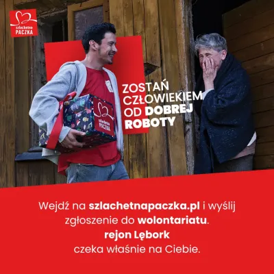 Szlachetna Paczka – trwa rekrutacja do wolontariatu rejonu Lębork
