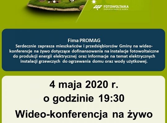 Zapraszanie na spotkanie o fotowoltaice 35986