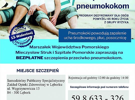 Bezpłatne szczepienia przeciwko pneumokokom dla 37319