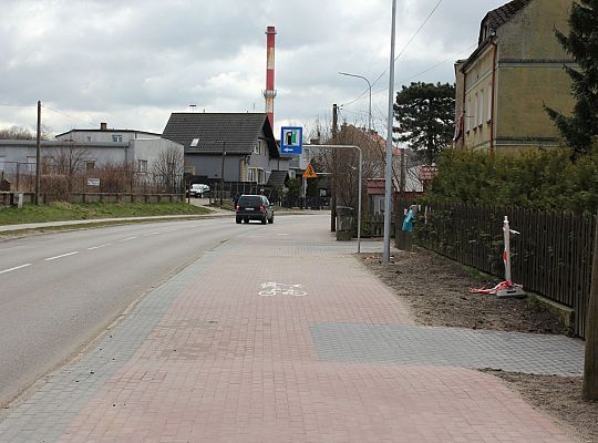 Na Kossaka powstał szeroki ciąg pieszo-rowerowy 38246