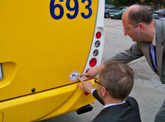 Nowy autobus na ulicach Lęborka 1491