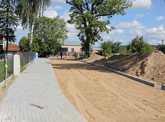 Na Pułaskiego trwa budowa nowej drogi 45111