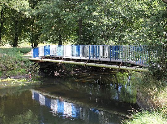 Kładka nad rzeką łebą przyjazna dla kajakarzy 45381