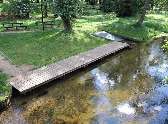 Kładka nad rzeką łebą przyjazna dla kajakarzy 45383