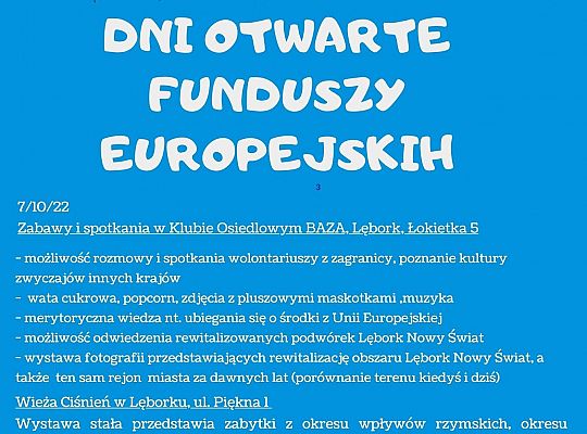Dni Otwarte Funduszy Europejskich 45761