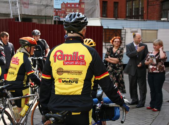 Rowerowa ekipa Europy w Lęborku 1523