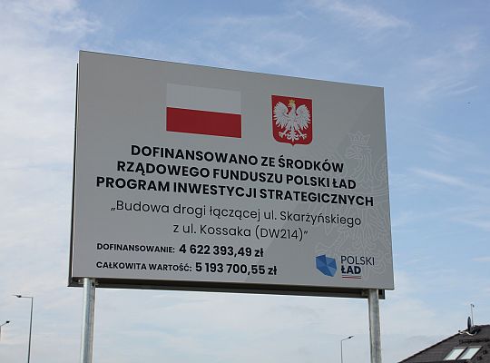 Nowa droga połączyła ulice Kossaka przez Nadmorską 51009