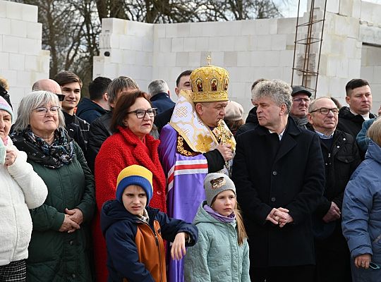 Poświęcenie kamienia węgielnego pod budową 54098