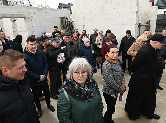 Poświęcenie kamienia węgielnego pod budową 54088