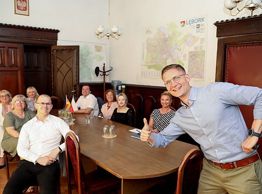 Burmistrz Lauenburga z wizytą w Lęborku 55003