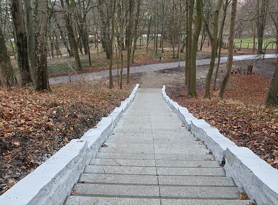 Wyremontowane schody w parku Chrobrego 60243