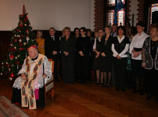 Ksiądz Biskup Diecezjalny kolędował w ratuszu  1885