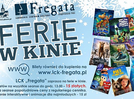 Zapraszamy na ferie w Kinie “Fregata” 60908