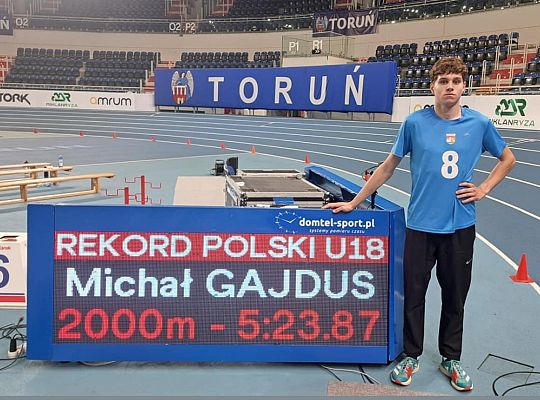 Michał Gajdus pobił halowy rekord Polski U18 w 60979