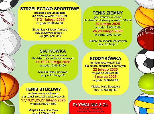 Drugi tydzień zimowych ferii także ze sportem 61257