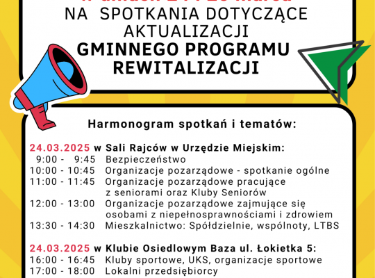 Zapraszamy na spotkania w sprawie przyszłości 61740