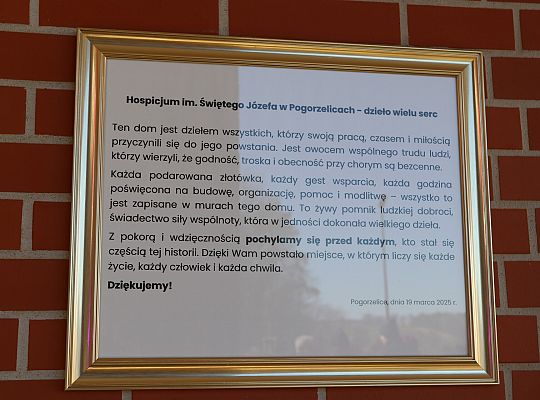 Hospicjum w Pogorzelicach uroczyście otwarte 61776