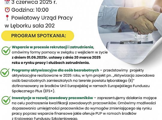 Powiatowy Urząd Pracy zaprasza pracodawców i 63155