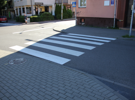 Malowanie znaków poziomych – wcześniej i 65034