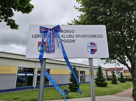 Symboliczne odsłonięcie tablicy „Rondo Lęborskiego 65206